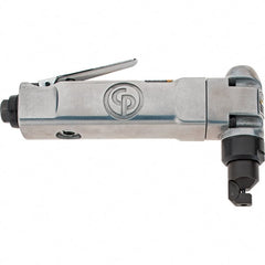 Chicago Pneumatic - 2,400 SPM, Pneumatic Power Nibbler - 16 (Steel) Gauge Cutting Capacity, 1/4 NPT Inlet, 15.5 CFM, 90 psi - Exact Tooling