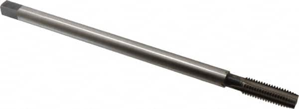 Hertel - 5/8-11 UNC, 4 Flute Plug Hand Pulley Tap - High Speed Steel, Bright Finish, H3 Thread Limit, 12" OAL - Exact Tooling