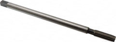 Hertel - 5/8-11 UNC, 4 Flute Plug Hand Pulley Tap - High Speed Steel, Bright Finish, H3 Thread Limit, 12" OAL - Exact Tooling