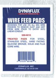 Dynaflux - Treated Wire Feed Pads - For Use with All Size MIG Wire - Exact Tooling