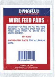 Dynaflux - Untreated Wire Feed Pads - For Use with All Size MIG Wire - Exact Tooling