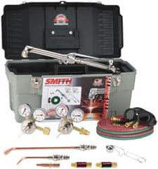 Miller-Smith - 8 Inch Cutting Capacity, 40,125 BTU and HR Max Heating Capacity, 1/2 Inch Welding Capacity, Oxygen and Acetylene Torch Kit - American Classic Cutting, Welding and Heating Outfit - Exact Tooling