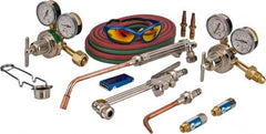 Miller-Smith - 6 Inch Cutting Capacity, 40,125 BTU and HR Max Heating Capacity, 1/8 Inch Welding Capacity, Oxygen and Acetylene Torch Kit - American Classic Cutting, Welding and Heating Outfit - Exact Tooling