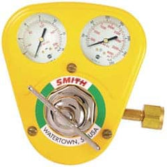 Miller-Smith - 540 CGA Inlet Connection, B R/H Fitting, 175 Max psi, Oxygen Welding Regulator - 9/16-18 Thread, Right Hand Rotation - Exact Tooling