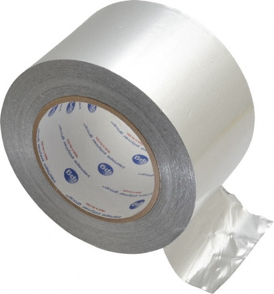 Intertape - 3" x 60 Yds Silver Foil Tape - 5 mil, Acrylic Adhesive, Aluminum Foil Backing, 28 Lb/ln Tensile Strength, -29.2°F to 325°F, Series ALF300 - Exact Tooling