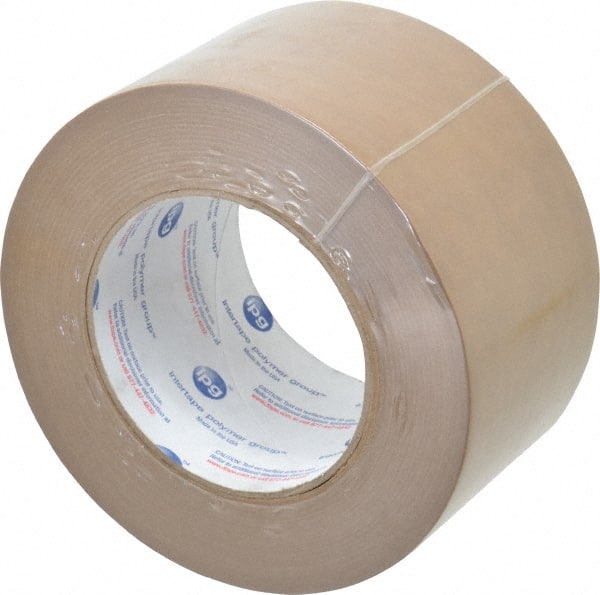 Intertape - 3" x 60 Yd Natural (Color) Rubber Adhesive Packaging Tape - Paper Backing, 7.2 mil Thick, 45 Lb Tensile Strength, Series 530 - Exact Tooling