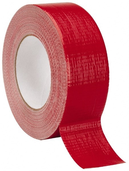 Intertape - 2" x 55m Red Duct Tape - 9 mil, Rubber Adhesive, Polyethylene Cloth Backing, 18 Lb/ln Tensile Strength, 32°F to 160°F, Series AC20 - Exact Tooling