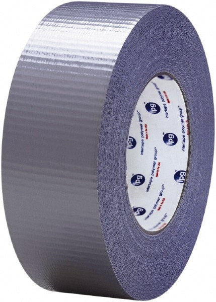 Intertape - 3" x 55m Silver Duct Tape - 11 mil, Rubber Adhesive, Polyethylene Cloth Backing, 20 Lb/ln Tensile Strength, 32°F to 180°F, Series AC36 - Exact Tooling