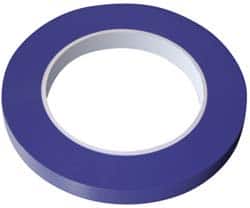 Intertape - 1/2" Wide x 36 Yd Long Blue Vinyl Masking Tape - Series FM71, 5.4 mil Thick, 14 In/Lb Tensile Strength - Exact Tooling