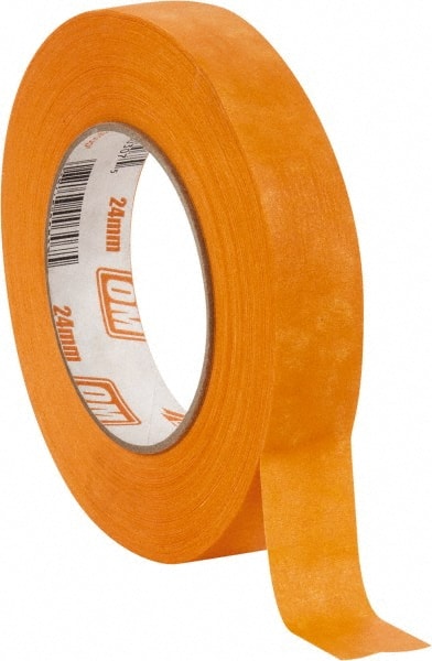 Intertape - 1" Wide x 60 Yd Long Orange Paper Masking Tape - Series Orange Mask, 7.3 mil Thick, 23 In/Lb Tensile Strength - Exact Tooling
