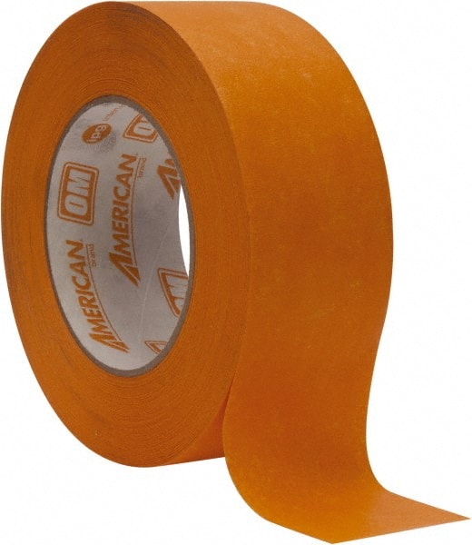 Intertape - 2" Wide x 60 Yd Long Orange Paper Masking Tape - Series Orange Mask, 7.3 mil Thick, 23 In/Lb Tensile Strength - Exact Tooling