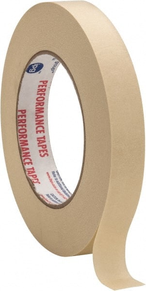 Intertape - 3/4" Wide x 60 Yd Long White Paper Masking Tape - Series PG49, 6.7 mil Thick, 24 In/Lb Tensile Strength - Exact Tooling