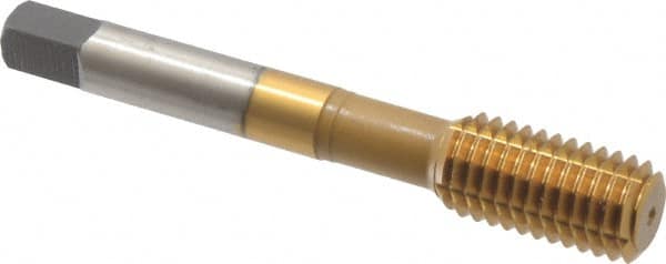 Accupro - 1/2-13 UNC H5 Thread Limit Bottoming Thread Forming Tap - Powdered Metal High Speed Steel, TiN Finish, 3-3/8" OAL - Exact Tooling