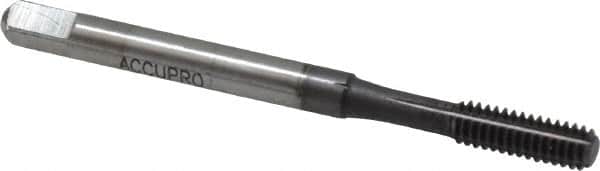 Accupro - #8-32 UNC H5 Thread Limit Bottoming Thread Forming Tap - Powdered Metal High Speed Steel, TiCN Finish, 2-1/8" OAL - Exact Tooling