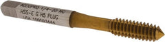 Accupro - 1/4-20 UNC H5 Thread Limit Plug Thread Forming Tap - Powdered Metal High Speed Steel, TiN Finish, 2-1/2" OAL - Exact Tooling