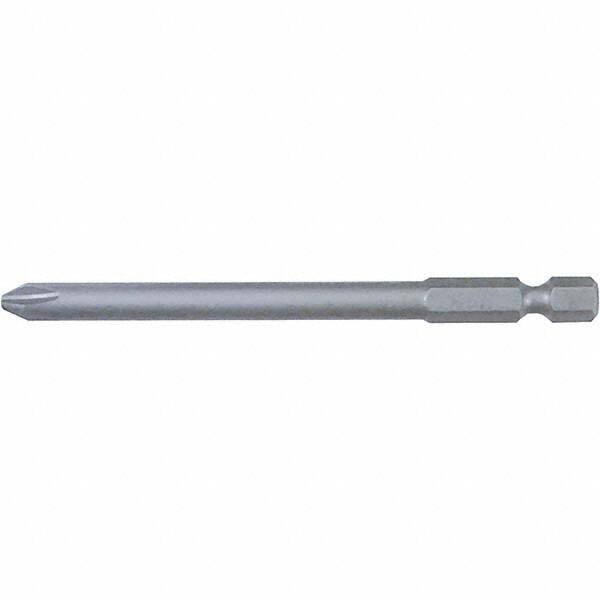 Wiha - #3 Power Bit - 1/4" Drive, 2-3/4" OAL - Exact Tooling