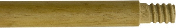 O-Cedar - 60 x 1" Wood Squeegee Handle - Threaded Connection, Tan - Exact Tooling