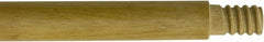 O-Cedar - 60 x 1" Wood Squeegee Handle - Threaded Connection, Tan - Exact Tooling