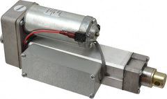 Duff-Norton - 4" Stroke Len, 25% Duty Cycle, 12 Volt, Linear Electromechanical Actuator with Limit Switch - DC Input, 0.5" per Second, 100 Lb Capacity - Exact Tooling