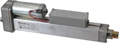 Duff-Norton - 8" Stroke Len, 25% Duty Cycle, 12 Volt, Linear Electromechanical Actuator with Limit Switch - DC Input, 0.5" per Second, 100 Lb Capacity - Exact Tooling