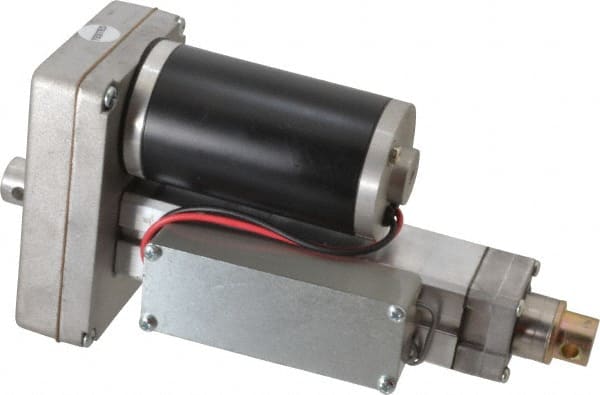 Duff-Norton - 4" Stroke Len, 25% Duty Cycle, 12 Volt, Linear Electromechanical Actuator with Limit Switch - DC Input, 0.37" per Second, 250 Lb Capacity - Exact Tooling