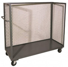 Durham - 2,000 Lb Capacity, 3-Sided Steel Truck - 48-1/2" Wide x 56-7/16" High - Exact Tooling