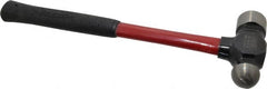 Proto - 2 Lb Head Ball Pein Hammer - Fiberglass Handle, 1-1/4" Face Diam, 15-1/4" OAL, Fiberglass with Cushion Grip - Exact Tooling