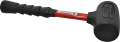 Proto - 48 oz Head 2-7/16" Face Diam Urethane Dead Blow Hammer - 14" OAL, Fiberglass Handle - Exact Tooling