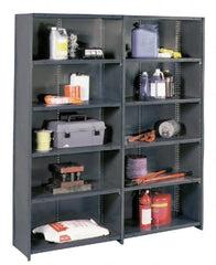 Value Collection - 6 Shelf, 1,100 Lb. Capacity, Closed Shelving Add-On Unit - 36 Inch Wide x 24 Inch Deep x 85 Inch High, Gray - Exact Tooling