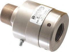 Duff-Norton - 1 NPT Right Hand Rotor Thread, 99" Body Length, Single Ball Bearing, High Pressure, Rotary Union - 80 Max RPM, 3,600 Max psi - Exact Tooling