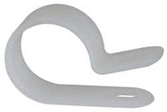 Value Collection - 19.9mm Bundle Diam, 0.181" Hole, Nylon Clamp - White - Exact Tooling