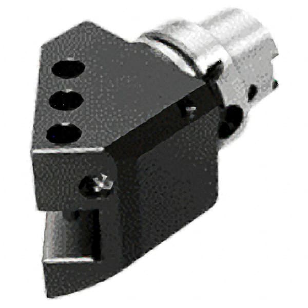 Iscar - Right Hand Cut, HSK63A Modular Connection, Square Shank Lathe Modular Clamping Unit - Through Coolant - Exact Tooling