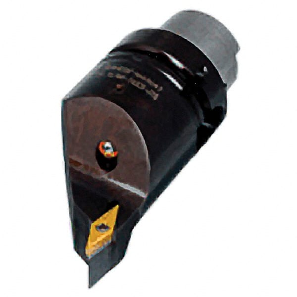 Iscar - Right Hand Cut, Size HSK A63, VBMT & VC.. Insert Compatiblity, Internal or External Modular Turning & Profiling Cutting Unit Head - 25mm Ctr to Cutting Edge, 110mm Head Length, Through Coolant, Series Isoturn - Exact Tooling