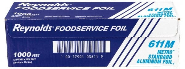 Reynolds - 12" Wide x 1,000' Long Aluminum Foil Roll - Use with Food Protection - Exact Tooling