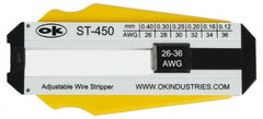 Jonard Tools - 36 to 26 AWG Capacity Precision Wire Stripper - Polycarbonate Handle - Exact Tooling