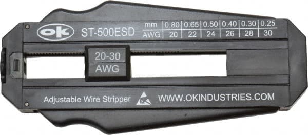 Jonard Tools - 30 to 20 AWG Capacity Precision Wire Stripper - ESD Safe Polycarbonate Handle - Exact Tooling