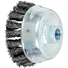 PFERD - Knotted Wire Cup Brush - 3-1/2X.02X5/8-11 COMBITWIST CS KNTCUP BRSH - Exact Tooling