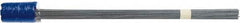 Irwin - 3-1/2" High x 2-1/2" Wide, Blue Marking Flag - 21" Overall Height - Exact Tooling