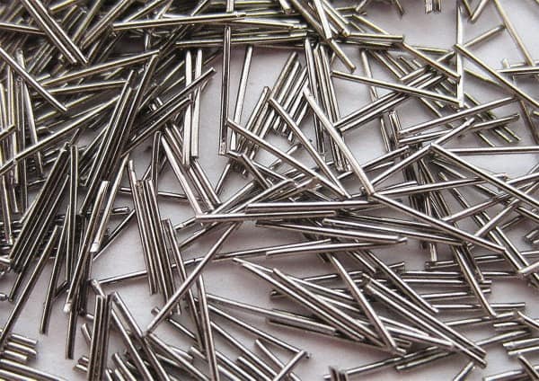Raytech - Steel Carrier, Steel Abrasive, Wet Polishing Tumbling Media - Rod Shape - Exact Tooling