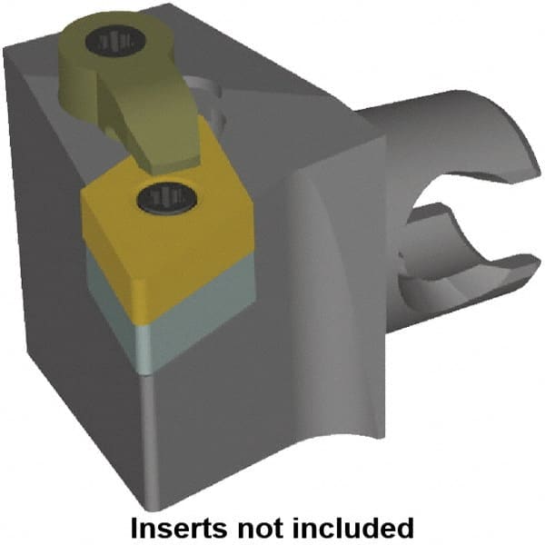 Kennametal - Right Hand Cut, Size KM25, DN.. Insert Compatiblity, Modular Turning & Profiling Cutting Unit Head - 22mm Ctr to Cutting Edge, 30mm Head Length, Series KM Mini - Exact Tooling