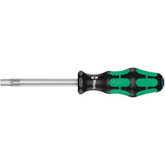 Wera - 8mm Standard Hex Driver - 100mm Blade Length, Ergonomic Cushion Grip Handle, 212mm OAL - Exact Tooling