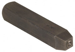Made in USA - 3/16" Character Size, 9 Character, Heavy Duty Individual Steel Stamp - Steel, Number - Exact Tooling