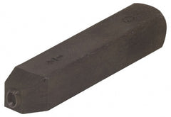 Made in USA - 1/8" Character Size, Q Character, Heavy Duty Individual Steel Stamp - Steel, Letter - Exact Tooling