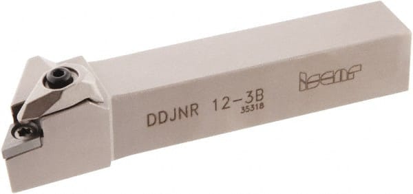 Iscar - DDJN, Right Hand Cut, 7° Lead Angle, 3/4" Shank Height x 3/4" Shank Width, Negative Rake Indexable Turning Toolholder - 4-1/2" OAL, DN..33. Insert Compatibility, Series R-Clamp - Exact Tooling
