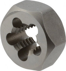 Union Butterfield - 1/2-13 UNC Thread, 1-1/16" Hex, Right Hand Thread, Hex Rethreading Die - Chromium Steel, 1/2" Thick, Series 2025 - Exact Tooling