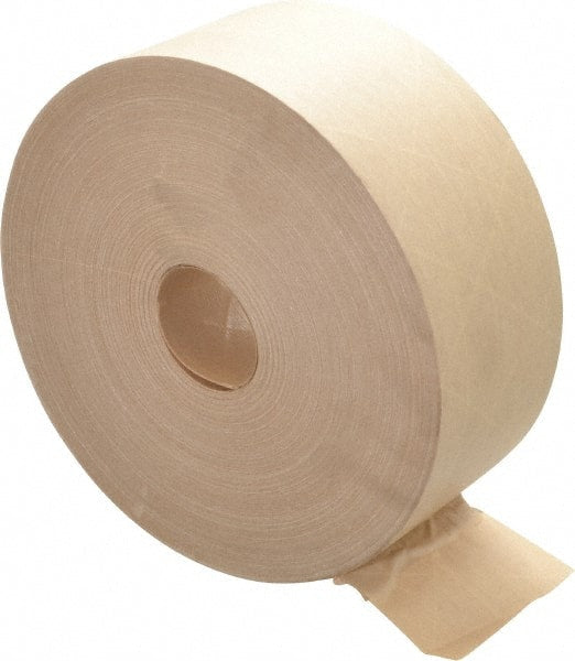 Intertape - 2-3/4" x 500' Natural (Color) Water Activated Adhesive Sealing Tape - Paper Backing, 6.1 mil Thick, Series KR500 - Exact Tooling