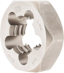 Union Butterfield - 1-8 UNC Thread, 1-13/16" Hex, Right Hand Thread, Hex Rethreading Die - Chromium Steel, 1" Thick, Series 2025 - Exact Tooling
