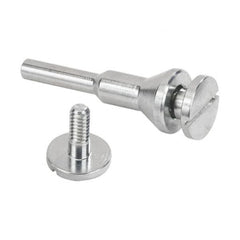 WALTER Surface Technologies - 1/4 & 3/8" Hole, Wheel Mandrel - 1/4" Shank Diam - Exact Tooling