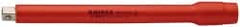 Knipex - 3/8" Drive Insulated Socket Extension - 10" OAL, Chrome Vanadium Finish - Exact Tooling