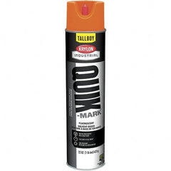 Krylon - 25 fl oz Orange Marking Paint - 35 to 71 Sq Ft Coverage, Solvent-Based Formula - Exact Tooling
